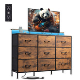 WLIVE dresser TV stand with LED lights for vivid home cinema ambience