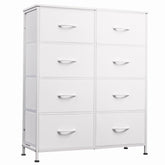 WLIVE fabric dresser with eight drawers for organized clothing storage