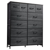 WLIVE tall dresser with wood top offers ample storage and organization.