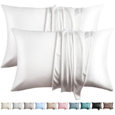 WLOSJ queen size silk pillowcase two-pack for soft, luxurious nights