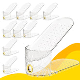 WMBOOX shoe slots organizer shows a double-layer stack for closet space saving.