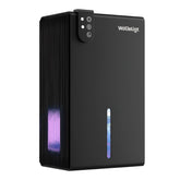 WoEleLigt dehumidifier front view in pure black for compact moisture control
