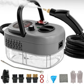 Wolfbella steam cleaner heat-up in 15 seconds for fast, chemical-free cleaning.