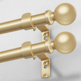 Wolistsa gold curtain rod ends add a chic focal point for modern decor.