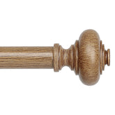 Wolistsa wood curtain rod extendable 36 to 91 inches for flexible window coverage.