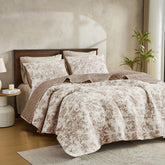 Wonderful Spring Fresh Quilt closeup of floral print for breathable comfort daily use