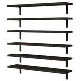 WOPITUES wood floating shelves for living room wall storage and stylish display.