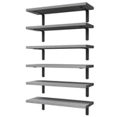 WOPITUES wood floating shelves set 6 on wall for extra bedroom storage