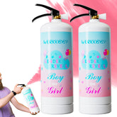 WORKKEEP giant pink gender reveal extinguisher 2-pack ready for outdoor party moment