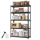 WORKPRO 5-tier shelf with heavy-duty steel frame for organized garage storage