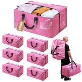 WORKPRO moving bag with heavy-duty zippers and carrying handles for secure transport.