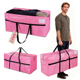 WORKPRO 66-gallon moving bag open with zipper for easy packing