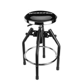WORKPRO heavy-duty adjustable hydraulic shop stool in black provides sturdy support for extended tasks