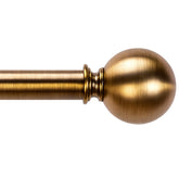 WORLD RODS brass curtain rod extended length showcases adjustable fit for large windows