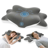 WotyaMomioo cervical neck pillow, side view supports neck and shoulders for comfortable side sleep.