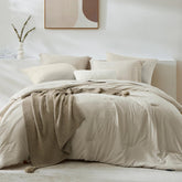 WRENSONGE king-size comforter set fabric texture showing ultra-soft microfiber