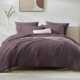WRENSONGE queen comforter set in artic plum colorway for all-season coziness