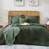 WRENSONGE queen comforter set 7 pieces packaged for quick room refresh