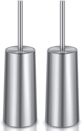 Wsedor toilet brush and holder in a sleek matte stainless steel finish.
