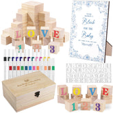 WSICSE 114pcs baby shower games kit packaging provides a complete party setup at a glance