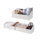 WUIKE 3-pack extra-large closet bin front view for easy-access clothes organization.