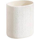 WUUAHOME oval stone-look trash can adds stylish storage to any room