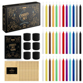 Wyspell 36 colored spell candles in vibrant hues for rituals and decor