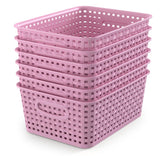 WYT 6-pack lavender purple storage basket for versatile organization.
