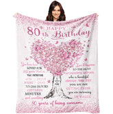 XALAZY 80th birthday blanket 60x50 offers cozy warmth for milestone celebrations