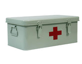 Xbopetda first-aid box metal storage bin keeps emergency supplies organized and protected