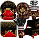 Xenorik VIP red carpet plate for glamorous party plating and easy cleanup.