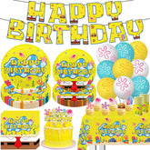 XHCYGWY yellow banner for birthday celebrations