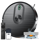 XIEBro E8S robot vacuum with 6500Pa suction shown cleaning a carpet