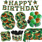 XIENBLOC camo 9-inch plates for outdoor parties, sturdy and vibrant.