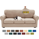 XINEAGE four-piece couch cover set provides full coverage and protects against spills.