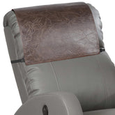Xmntdo recliner headrest protector in chocolate brown protecting against spills