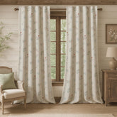 XOGUIBO boho floral curtains with 96-inch length for full coverage and privacy.