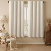 XOGUIBO boho curtains with tassels add decorative texture for cozy spaces