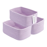 XUANGUO purple woven storage basket on a shelf for organized spaces
