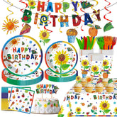XUELIREN Flame Racing tableware set for a kid-friendly party ambiance