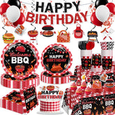 Xynic BBQ birthday banner sets a festive outdoor vibe for guests