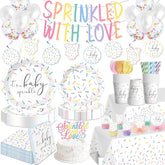 Xynic Sprinkled with Love 7-inch plates for stylish baby shower dining