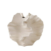 XYQXYQ Modern Art Ceramic Vase in white, front view highlighting a chic desktop decor accent.