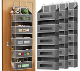 XyVoltic over-the-door organizer front pockets for easy access to daily items.