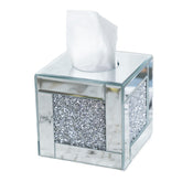 YACSNBF mirrored tissue box cover adds elegance and keeps tissues organized.