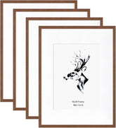 Yaetm walnut wood frame with mat highlights 11x14 photos for organized display