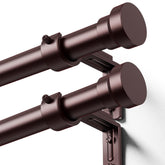 YaFex curtain rods 2-pack assembly demonstrates quick setup for secure window treatment