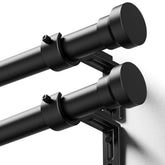 YaFex Curtain Rods 2 Pack extended-length setup for flexible window coverage.