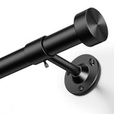 YaFex heavy-duty rod with aluminum end finials adds a modern touch and strong support