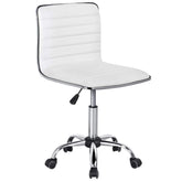 Yaheetech adjustable task chair front view for compact spaces.